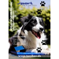 Kühlmatte für Hunde und Katzen, Selbstkühlend, Farbe Blau