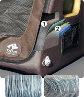 TAMI Backseat M – Faltbare Rücksitz-Hundebox mit Airbag-Funktion