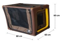 TAMI Backseat M – Faltbare Rücksitz-Hundebox...